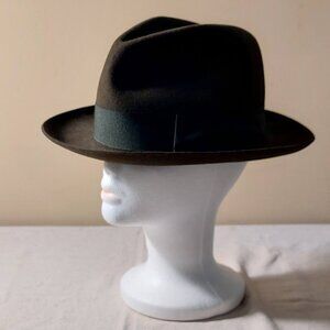 Azevedo Rua (Lisbon) Dark Olive Green “Classic” Fedora O/S